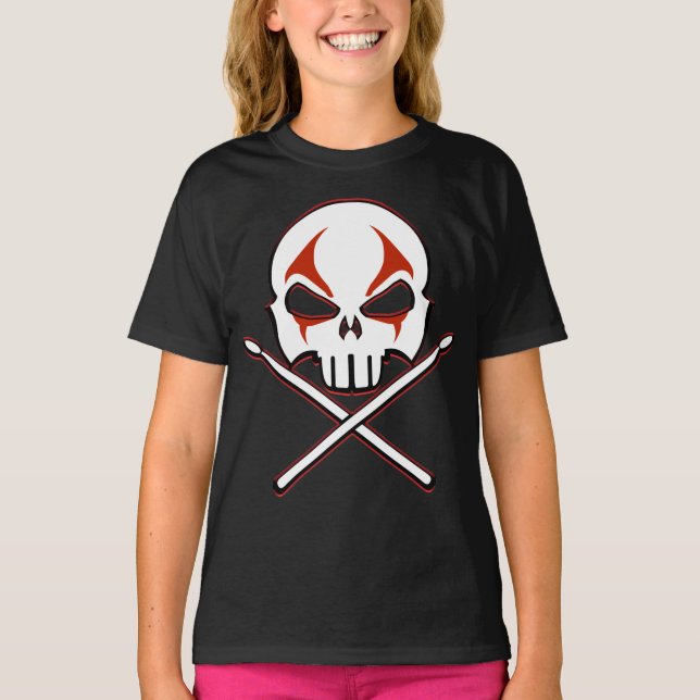 T-shirt Rock & Roll Hourde Metal Girl's Organic To (Devant)