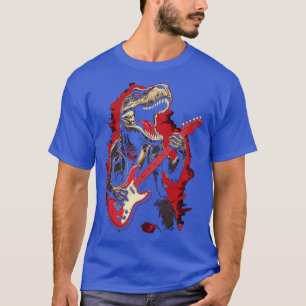 T-shirt Rock Roll Music Concert Festival Dinosaur Trex Gui