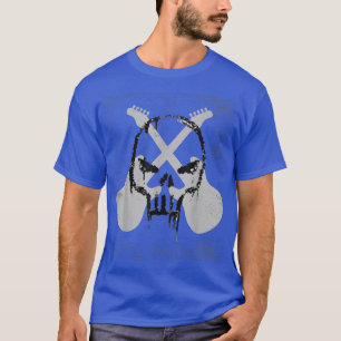 T-shirt Rock & Roll Skeleton Guitare Player Figurine Musiq