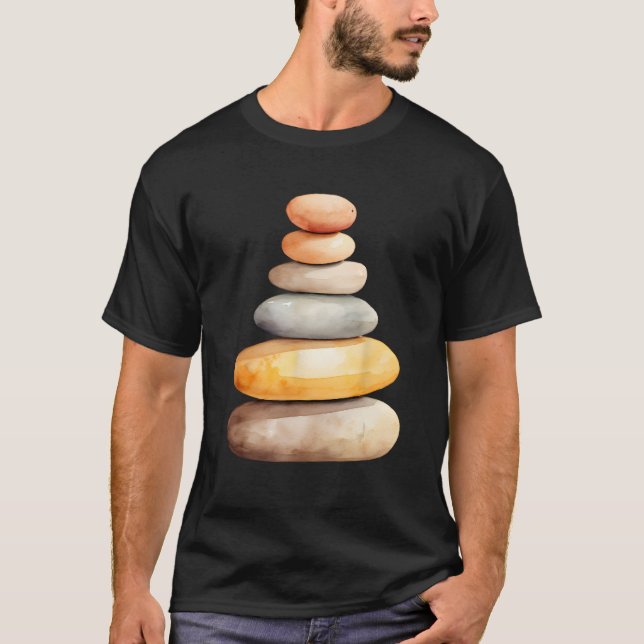 T-shirt Rock Stacker Rock Balancing Rock Stack Rock Stack  (Devant)