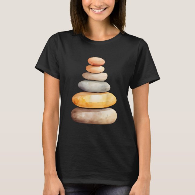 T-shirt Rock Stacker Rock Balancing Rock Stack Rock Stack  (Devant)