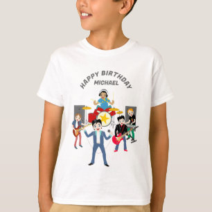 T-shirt Rock Star Boys Band Anniversaire