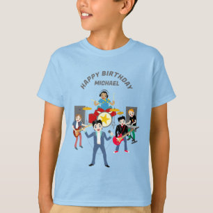 T-shirt Rock Star Boys Band Anniversaire