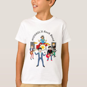 T-shirt Rock Star Boys Band Anniversaire