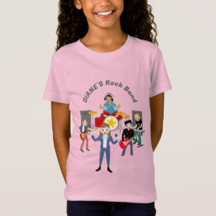 T-Shirt Rock Star Girl Band Anniversaire