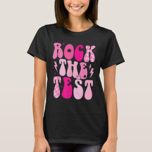 T-shirt Rock The Test Cute Test Day Teacher Stade Test Squ