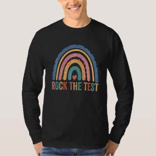 T-shirt Rock The Test Teacher Jour Test Test Day Jour Rain