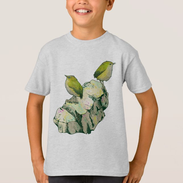 T-shirt Rock Wen birds Nouvelle-Zélande (Devant)