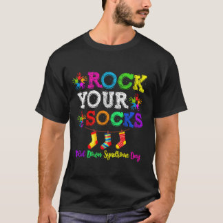 T-shirt Rock Your Socks World Down Syndrome Gift friends