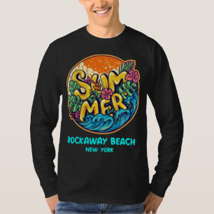 T-shirt Rockaway Beach New York Summer Vacances Souvenir