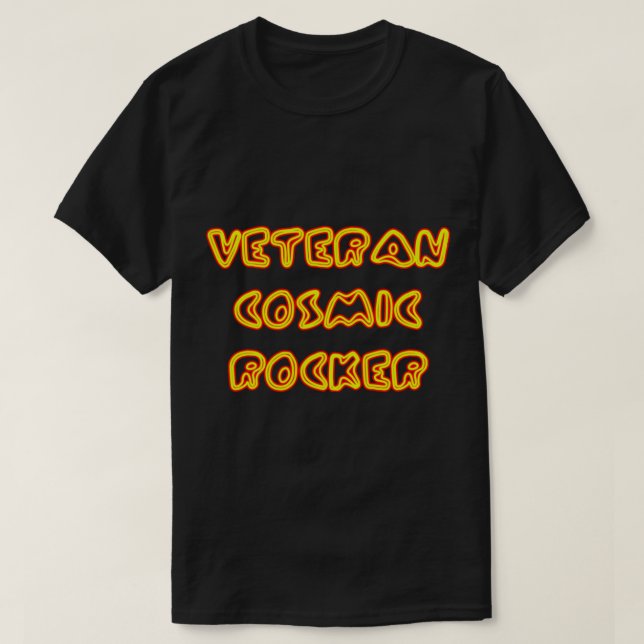T-shirt Rocker cosmique vétéran (Design devant)