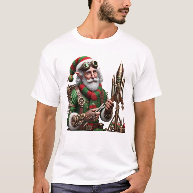 T-shirt Rocket Christmas Elf (Devant)
