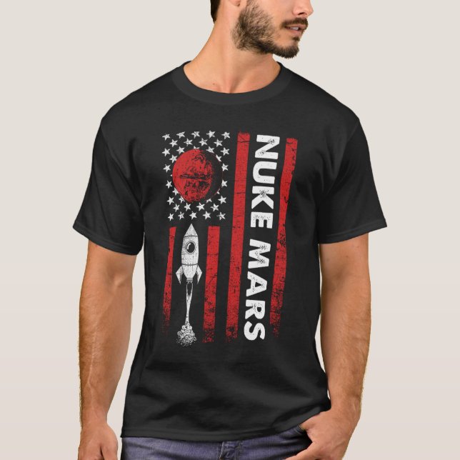 T-shirt Rocket Nuke Mars Astronauts (Devant)