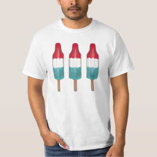 T-shirt Rocket Pop Popsicle Rouge Blanc Bleu Juillet 4 USA