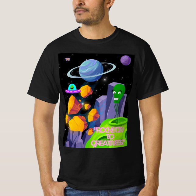 T-SHIRT ROCKETING VERS LA GRANDEUR (Devant)