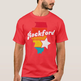T-shirt Rockford Illinois Vintage Souvenir déshabillé 2