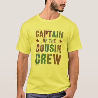 T-shirt Rockin' CAPITAINE DE L'ÉQUIPAGE DE COUSIN Funny Gr