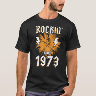 T-shirt Rockin depuis 1973 Rock Music 49e anniversaire