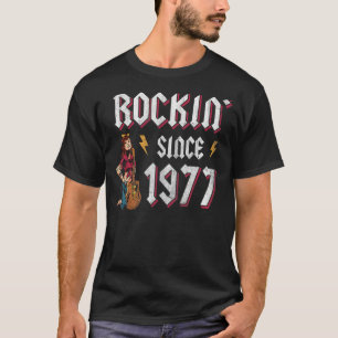T-shirt Rockin depuis 1977 Rock Music 45e anniversaire