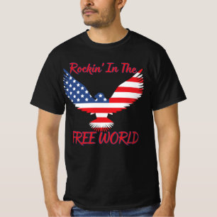 T-shirt Rockin' In The Free World American Eagle USA