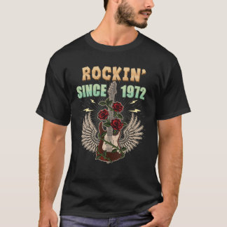 T-shirt Rockin Since 1972 50 Years Old 50th Birthday Limit