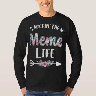 T-shirt Rockin' The Meme Life Fier Grand-mère Fête des mèr