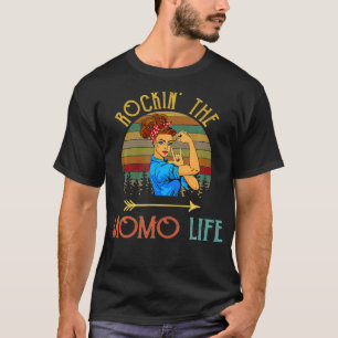T-shirt Rockin The Momo Life Grand-parents Jour Cadeau Pou