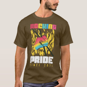 T-shirt Rocking Pride 2021 Rainbow Drum Gay LGBTQ LGBT Pri