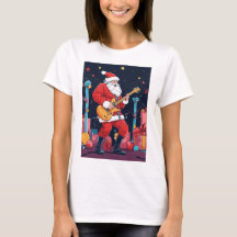 Rocking Santa Claus Jouer de la guitare électrique