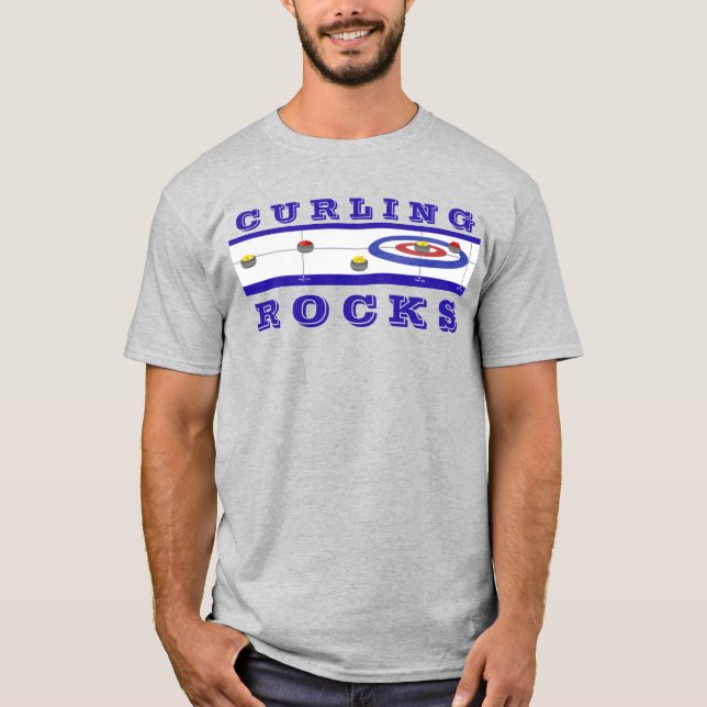 T-shirt Rocks de curling (Devant)
