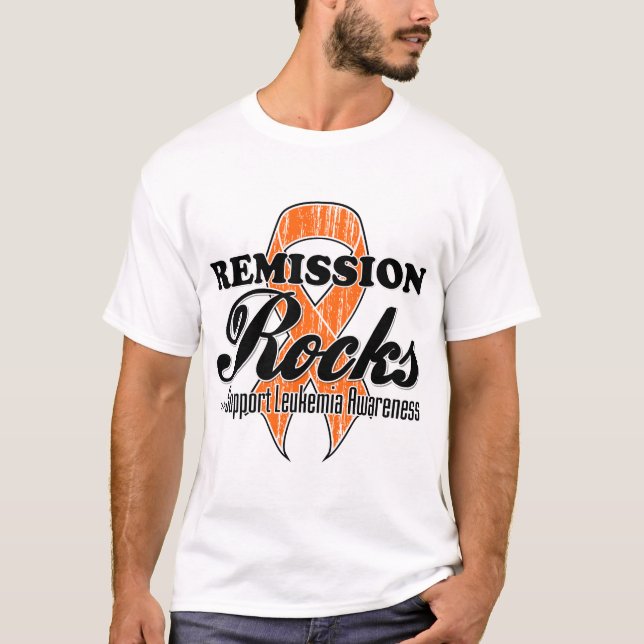 T-shirt Rocks de remise - Sensibilisation à la leucémie (Devant)