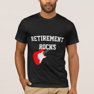 T-shirt Rocks de retraite, Guitare rouge