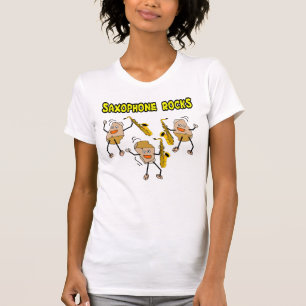 T-shirt Rocks saxophones