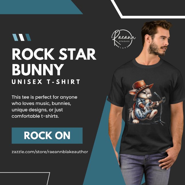T-shirt Rockstar Bunny Unisex (Créateur téléchargé)