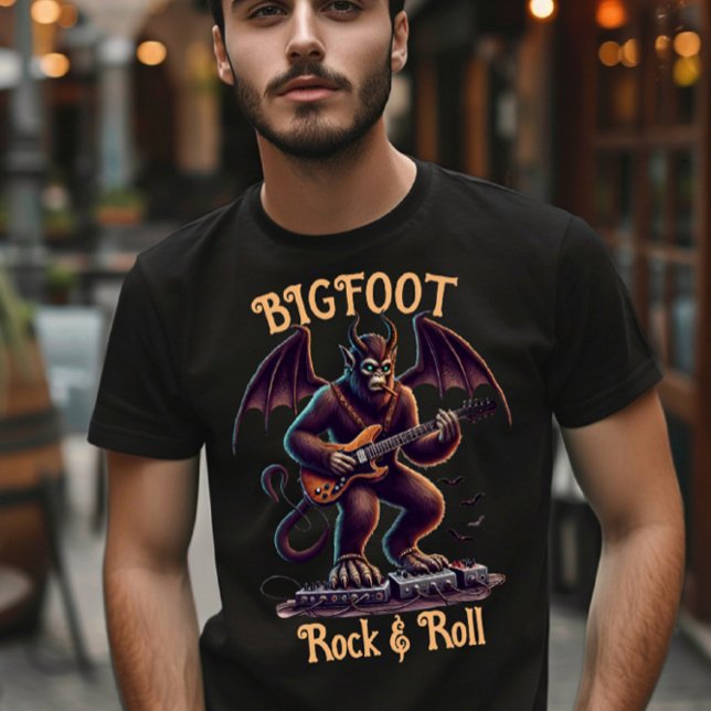 T-shirt Rockstar mythique : Bigfoots Guitar Solo (Créateur téléchargé)
