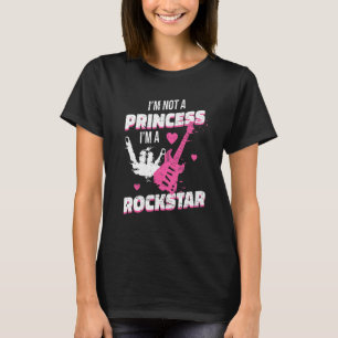 T-shirt Rockstar Princess Pink Roll Je ne suis pas une pri