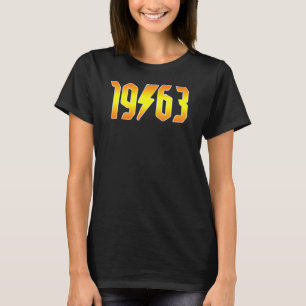 T-shirt Rockstars sont nés en 1963 Anniversaire Rock N Rol