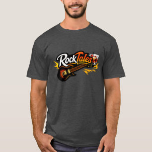 T-shirt Rocktales avec nuage de mots de paroles au