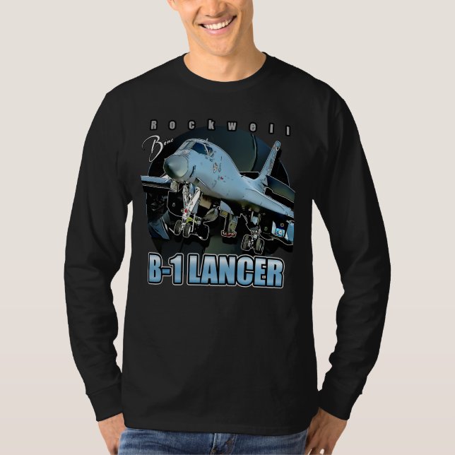 T-shirt Rockwell B1 Lancer USAF Supersonic Heavy Bomber (Devant)