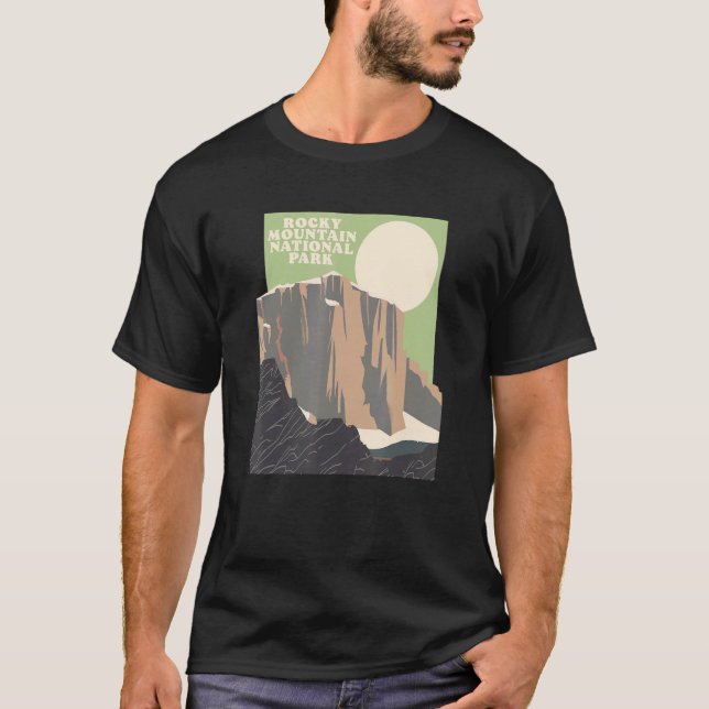 T-shirt Rocky Mountain National Park Peak Estes Park (Devant)