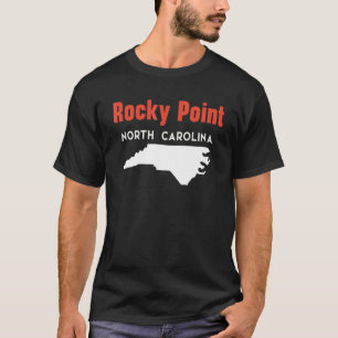 T-shirt Rocky Point Caroline du Nord États-Unis Amérique T