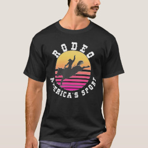 T-shirt Rodeo America's Sport Saddle Bronc équitation