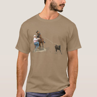 T-shirt Rodéo - attachement de veau ; Roping de veau