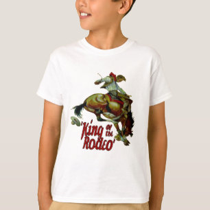 T-shirt Rodeo Cowboy Cheval Sauteur Roi Du Rodéo