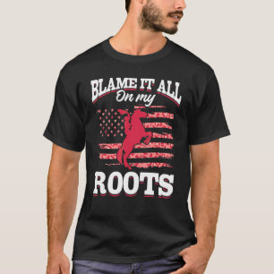 T-shirt Rodéo Drapeau occidental américain Cowgirlt  Blâme