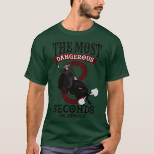 T-shirt Rodéo le plus dangereux 8 secondes à l'équitation