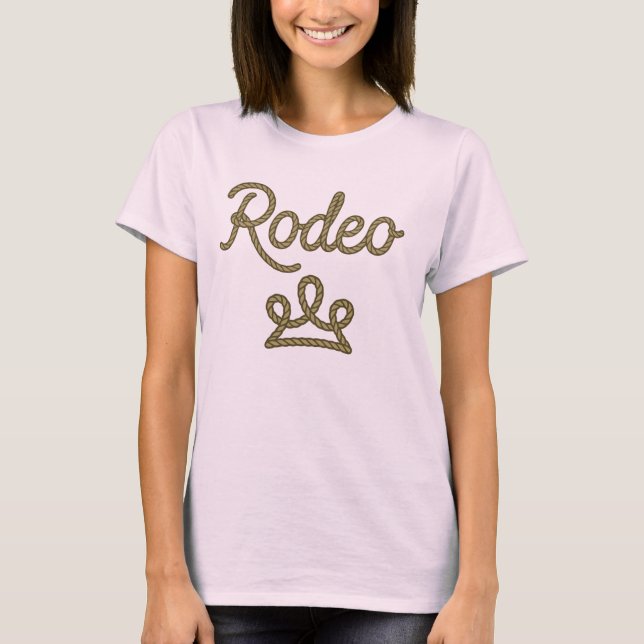 T-shirt Rodeo Princess Pays Ouest Tiara Crown (Devant)