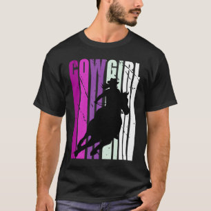 T-shirt Rodéo rose fille fille Anniversaire Pays Filles Oc
