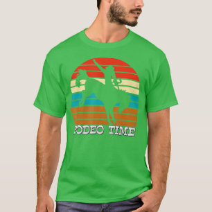 T-shirt Rodeo Time Kids Cowboy Wranglers Horse Retro Vinta