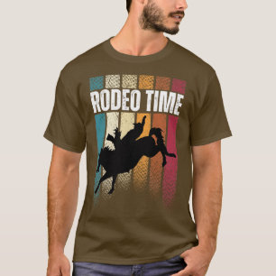 T-shirt Rodeo Time Western Cowboy Bareback équitation